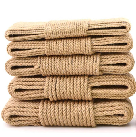 10mm 10-50m Jute cordes ficelle corde de chanvre naturel bricolage nordique décor à la maison ► Photo 1/1