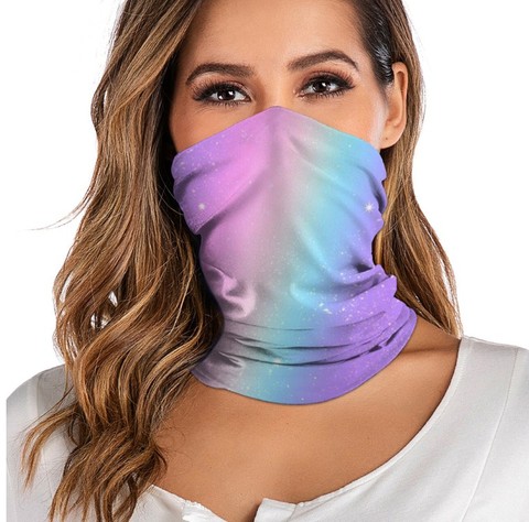 Foulard facial imprimé en 3D pour femme, Bandana d'extérieur, écharpe respirante, pêche, cyclisme, Sport, bandeau élastique au cou ► Photo 1/6