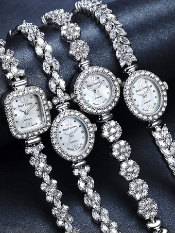 Couronne royale dame montre pour femme japon Quartz bijoux heures Fine mode horloge griffe-réglage cristal Bracelet de luxe fille boîte-cadeau ► Photo 1/6