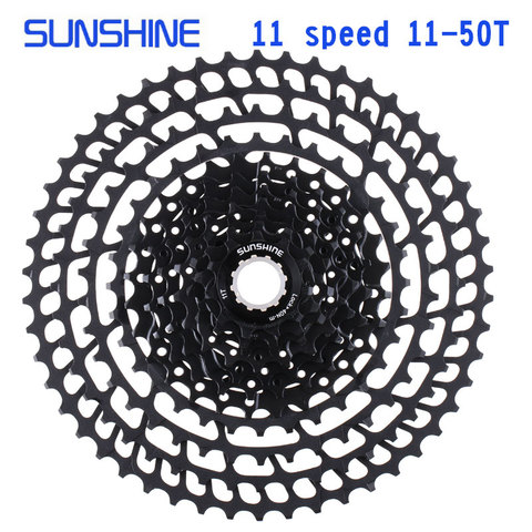 SUNSHINE vtt 11 vitesses 11-50T Cassette ultra-léger vélo roue libre 11 S VTT pièces 11V pour Shimano M9000 M8000 M7000 ► Photo 1/6