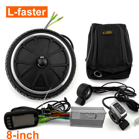 36 V 250 W ÉLECTRIQUE VÉLO MOTEUR-ROUE KIT ULTRA-MINCE HUB MOTEUR KIT POUR E-SCOOTER BRUSHLESS CONTRÔLEUR AVEC EBS FREIN ET LCD AFFICHAGE ► Photo 1/6