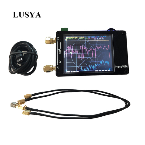 Lushya – analyseur de réseau vectoriel NanoVNA, écran tactile de 2.8 pouces, NanoVNA HF VHF UHF UV, 50KHz-300MHz, analyseur d'antenne avec batterie I4-001 ► Photo 1/6