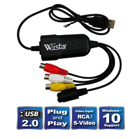 Adaptateur USB 2.0 pour boîtier Audio et vidéo, VHS vers DVD, pour Windows 10/8/7/XP, carte d'acquisition Audio et vidéo, nouveauté ► Photo 1/6
