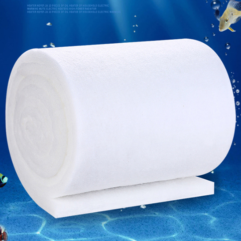 Grande éponge biochimique blanche réutilisable pour Aquarium, filtre à eau en coton, accessoires pour réservoir, tailles multiples ► Photo 1/6