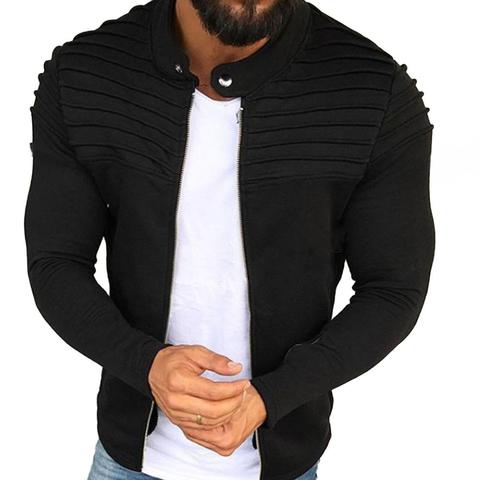 Vestes de Baseball pour hommes, manteaux décontractés, solides, vêtements de sport, col montant, Slim, Bomber, printemps automne ► Photo 1/6