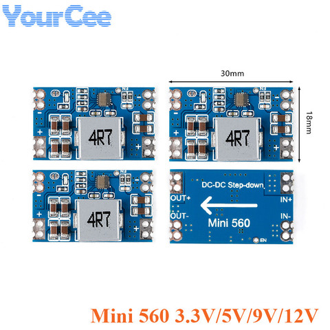 Mini560 – Module régulateur de tension, Mini 560 5A, sortie haute efficacité 3.3, 5V, 9V, 12V ► Photo 1/6
