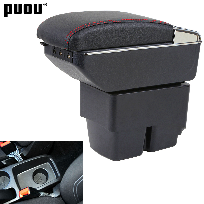 Accoudoir Pour Ford Fiesta 2009-2017 – Console Centrale – Noir – Neuf