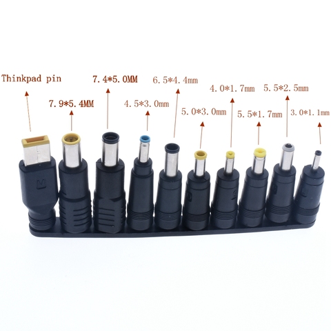 Adaptateur d'alimentation universel pour ordinateur portable, Notebook, 10 pièces/ensemble, tendance ► Photo 1/6