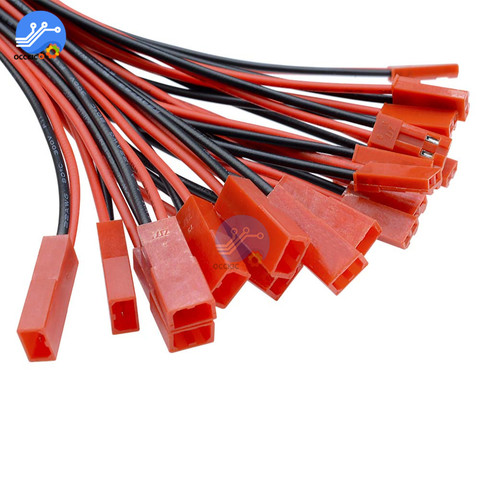 10 paires de câble de connecteur mâle femelle JST de 100mm 10cm pour bricolage RC BEC batterie hélicoptère FPV Drone Quadcopter pièces électroniques ► Photo 1/6