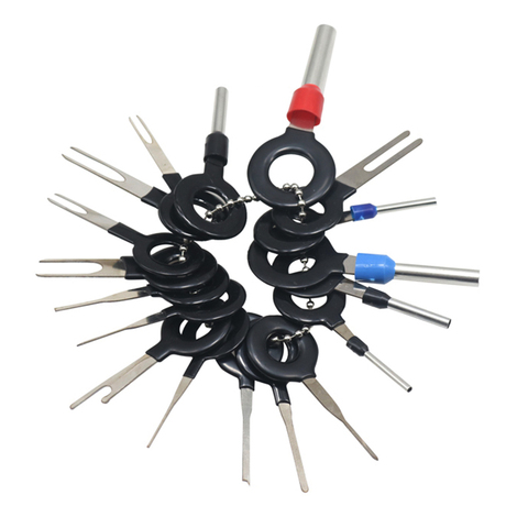 Connecteur de sertissage de fil électrique de voiture, ensemble d'outils de retrait de Terminal de prise automobile broche de clé 3 pièces 11 pièces 18 pièces 38 pièces ► Photo 1/6