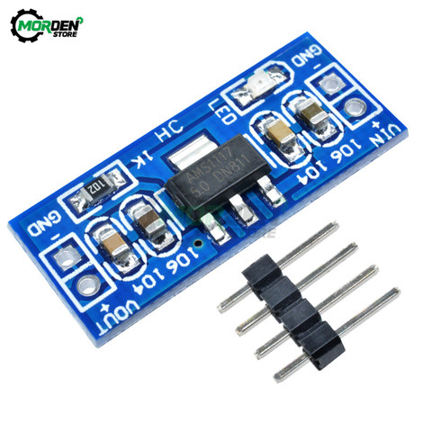 Mini carte d'alimentation, AMS1117, 1.2V, 1.5V, 1.8V, 2.5V, 3.3V, 5.0V, DC-DC V, convertisseur de tension ► Photo 1/6