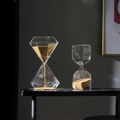 Sablier en verre de style nordique Simple, minuteries pour chambre à coucher, bureau, hôtel, salon, décoration moderne, accessoires ► Photo 1/5