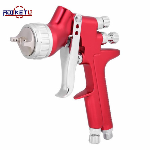 ROLKETU – pistolet de pulvérisation professionnel gfg rouge HVLP, outils de peinture automobile, alimentation par gravité, 1.3mm ► Photo 1/6