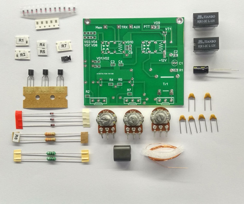 Kit d'assemblage de composants PCB éliminateur QRM, pièces de bandes HF, Phase X (1-30 MHz) ► Photo 1/4