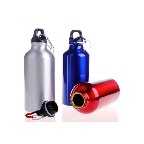 Bouteille d'eau de Sport en alliage 500ml, bouilloire avec boucles, pour randonnée, camping, cyclisme ► Photo 1/1