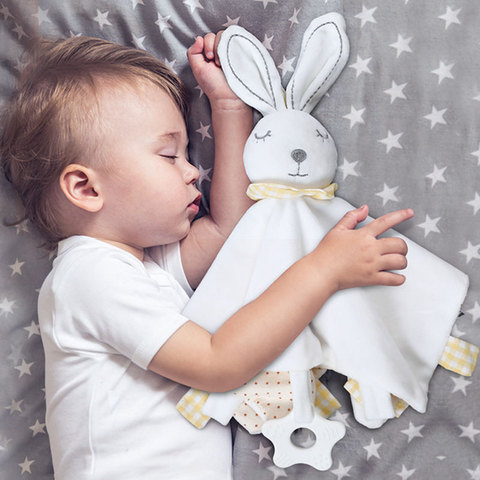 Peluches bébé jouets de couchage bébé doudou doux jouets en peluche pour bébés nouveau-né Suffed Bunny bébé jouets 0 12 mois ► Photo 1/6