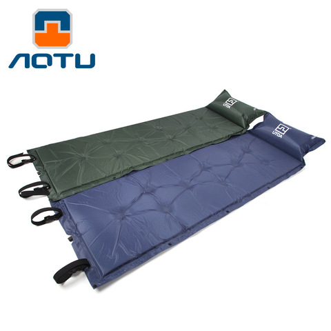 Tapis de Camping gonflable automatique pour l'extérieur, coussin pour une personne, résistant à l'humidité, AT6203 ► Photo 1/5