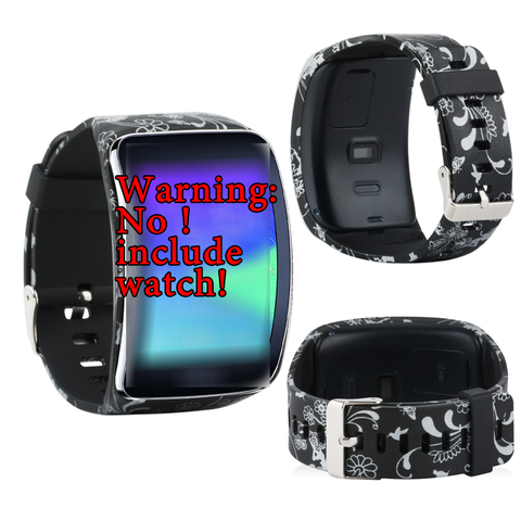 Pour Samsung Galaxy Gear S R750/ENGRENAGE MR-750 Remplacement Bande Bracelet Intelligent TPU Doux Smartwatch Style de Bande avec Boucle En Métal ► Photo 1/4
