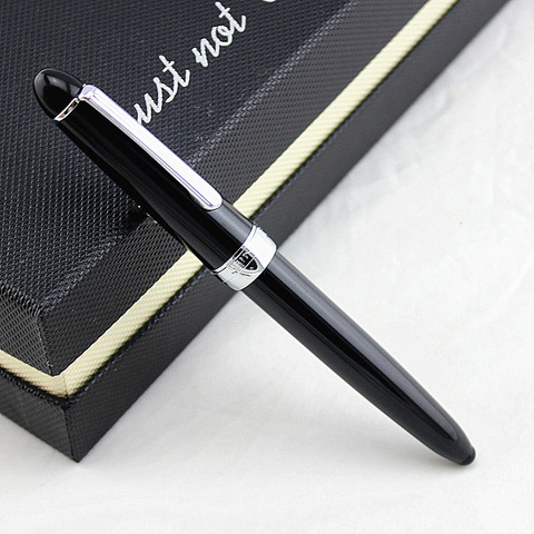 JINHAO – stylo à plume ronde en spirale, de couleur vert noirâtre, à pointe Fine, pour étudiant, nouveau, 992 ► Photo 1/5