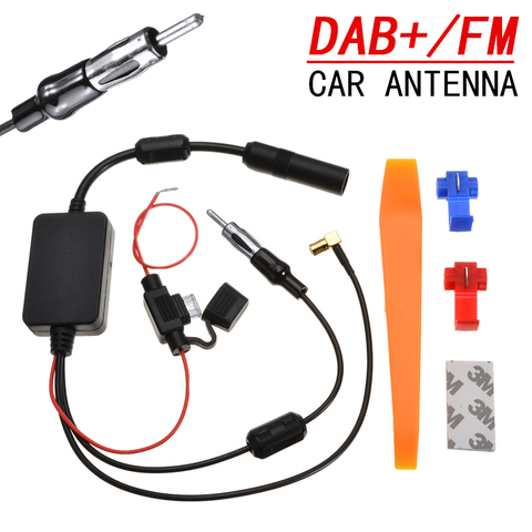 DAB + adaptateur de câble séparateur d'antenne | Antenne stéréo de voiture, adaptateur de Signal Radio, amplificateur de Signal d'antenne, Booster FM/Kit AM ► Photo 1/6