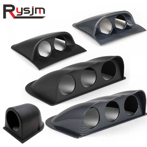 2 pouces 52mm voiture jauge Pod universel noir simple Double Triple voiture mètres support pour gauche droite voiture d'entraînement pour Auto jauge Pod ► Photo 1/6