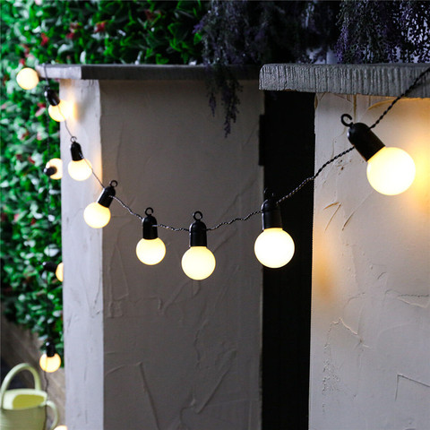 Guirlande lumineuse à 10 ou 20LED alimentée par batterie, 2m/4m, pour noël, jardin, Restaurant, extérieur ► Photo 1/6