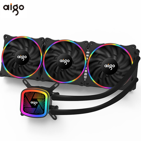 Aigo darkflash DT120/240/360 boîtier d'ordinateur de refroidissement par eau ventilateur CPU refroidisseur de refroidissement par eau intégré pour LGA 775/115x/AM2/AM3/AM4 ► Photo 1/6