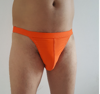 Maillot de bain pour hommes, ensemble deux pièces, Sexy, monochromes, triangle, orange, Super élastique, livraison gratuite, 2022 ► Photo 1/5