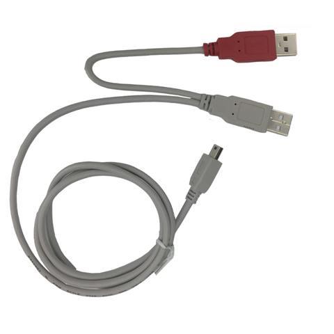 Câble séparateur d'alimentation USB 2.0 vers USB mini-b Y, pour