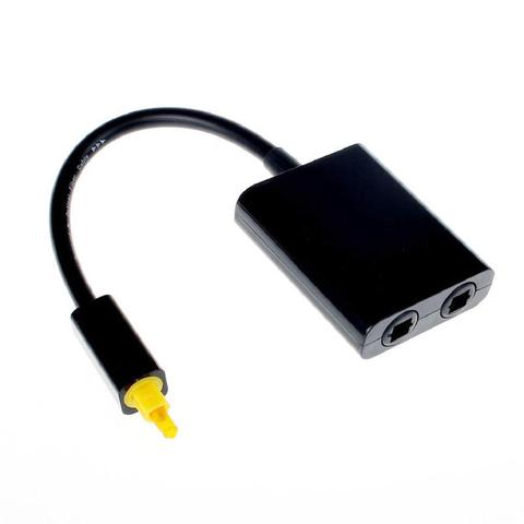 Répartiteur Audio optique numérique SPDIF, adaptateur de répartiteur Toslink à 2 voies, 1 entrée 2 sorties SPDIF, Hub pour CD DVD ► Photo 1/4