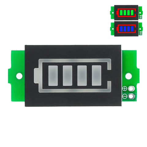 Indicateur de capacité de batterie au Lithium 1S 2S 3S 4s 3.7V Module 4.2V affichage bleu testeur de batterie de véhicule électrique Li-ion ► Photo 1/6