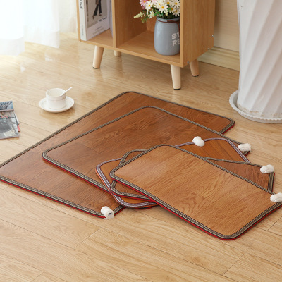 Tapis chauffant électrique 50x30cm, chauffage des pieds, Thermostat, pour le bureau, pour la maison, en hiver ► Photo 1/6