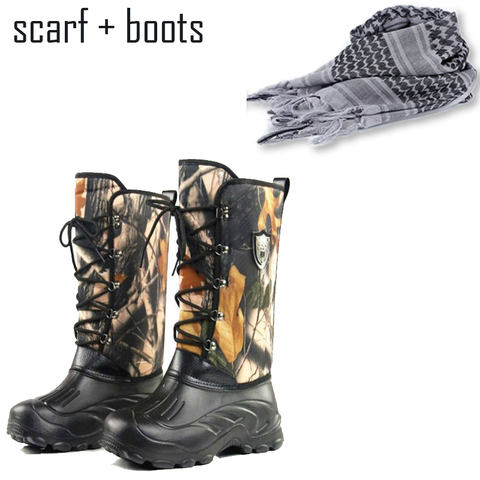 Bottes de pêche thermiques en plein air, imperméables, antidérapantes, pour la neige, le Camouflage, la chasse ► Photo 1/6