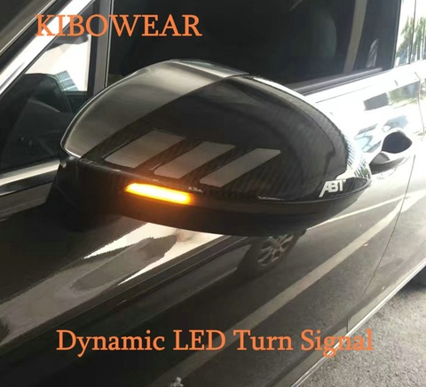 KIBOWEAR Pour VW Passat B8 Variante Arteon Dynamique LED Signal Lumineux de Tour Côté Miroir Indicateur Séquentielle Clignotant 2022 2017 ► Photo 1/6