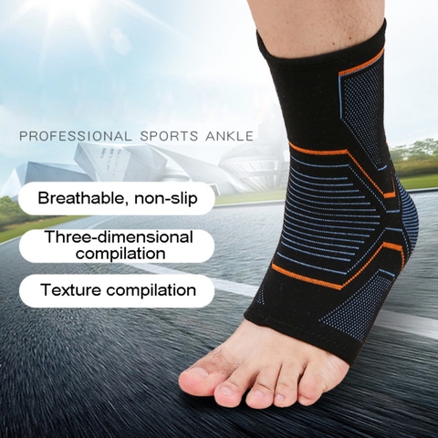 1 pièces cheville orthèse Compression soutien manchon élastique respirant pour la récupération des blessures douleur articulaire panier pied chaussettes de sport ► Photo 1/6