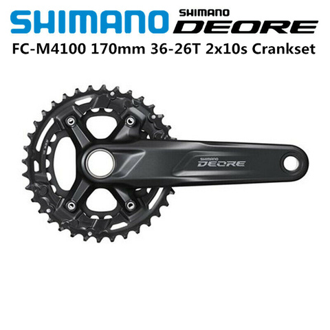 SHIMANO DEORE-pédalier FC M4100, 2022mm 36T-26T 2x10 vitesses, pédalier large portée, 170mm 36T 26T, chaîne, nouveau modèle 170 ► Photo 1/6