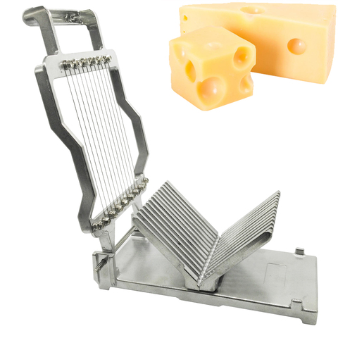 Conseil en aluminium de cuisine de coupeur de trancheuse de fromage de coupe de fil de catégorie comestible avec le fil de coupe d'acier inoxydable inclus ► Photo 1/6