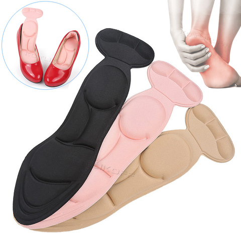 Semelles intérieures de chaussures pour femmes, semelles intérieures antidérapantes à talons en éponge souple, poste arrière, soulagement de la douleur ► Photo 1/6