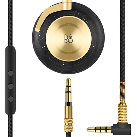 Fil de câble Audio plaqué or de remplacement pour B & O BeoPlay H4 H6 H7 H8 H8i H9 H9i casque AUX 3.5mm - 3.5mm mâle à mâle ► Photo 1/6