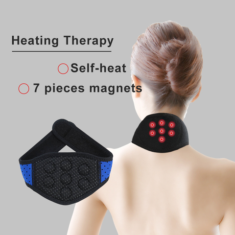 Soins de santé cou soutien masseur Tourmaline auto-chauffant cou ceinture Protection chauffage spontané ceinture corps masseur 7 aimants ► Photo 1/6