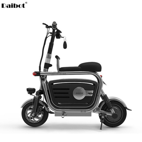 Vélo électrique pliant à deux roues, Scooter électrique pour filles/dames avec siège/panier pour animaux domestiques 48V 80KM 40 KM/H ► Photo 1/1