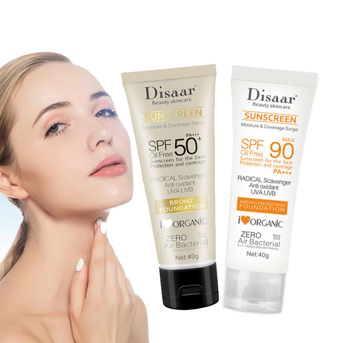 Crème solaire pour le visage, Anti-vieillissement, contrôle du sébum, hydratante, SPF90 ► Photo 1/6