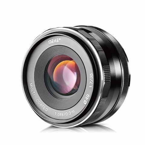 MEKE Meike 35mm f1.7 APS-C objectif de mise au point manuelle à grande ouverture pour appareils photo Fuji sans miroir X-T3/X-T20/X-T2/X-E3/E2/E1 X-T2/X-Pro2 ► Photo 1/6