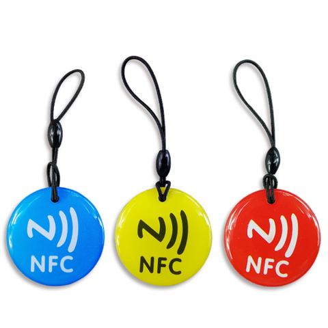 3 pcs/lot étanche 3 couleurs cristal époxy NFC étiquette Ntag213 pour tous les téléphones NFC ► Photo 1/6