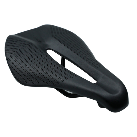 Selle de vélo large et confortable en cuir Pu pour hommes, assise souple et rembourrée pour vtt ► Photo 1/6