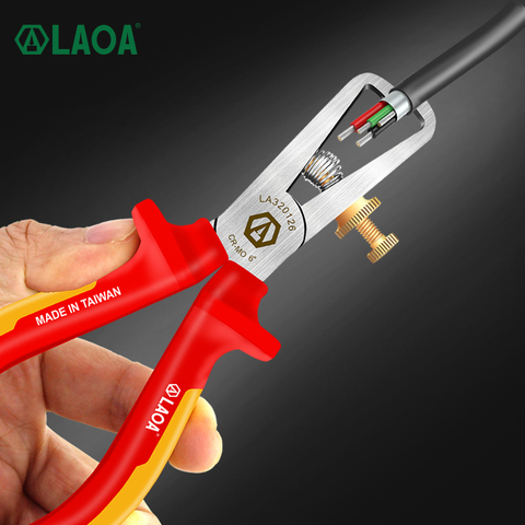 LAOA-pince à dénuder les câbles isolants, dénudeur de câbles, GS, résistance aux hautes températures, VDE 1000V ► Photo 1/6