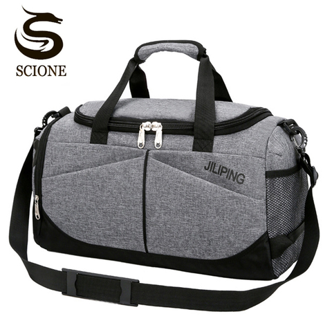 Hommes chauds voyage sac à main grande capacité femmes bagages Sport Duffle sacs mâle toile grand voyage pliant voyage sac à bandoulière ► Photo 1/6