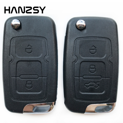 Coque de clé télécommande pliable à 2/3 boutons, étui pour clé de voiture Geely Emgrand 7 EC7 EC715 EC718 Emgrand7 EC7-RV EC715 EC718-RV ► Photo 1/6