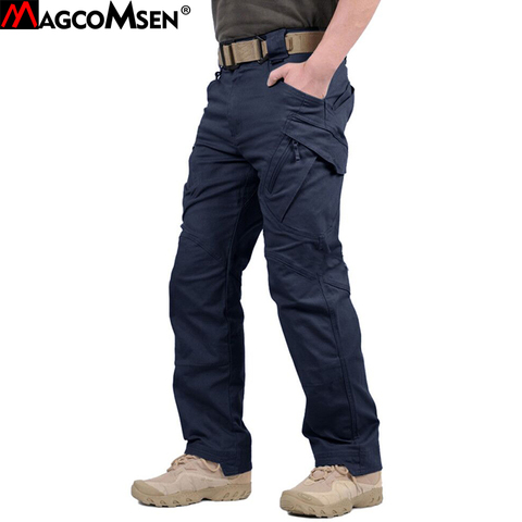 MAGCOMSEN-pantalon tactique pour hommes, urbain IX9, militaire, pantalon de Combat de l'armée, en coton à plusieurs poches, pantalon de travail Cargo, décontracté ► Photo 1/6