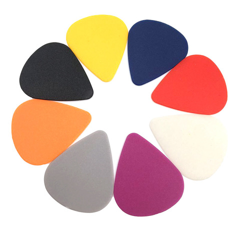 Plectres de guitare colorés en cellulose, plectres de couleur aléatoire, 0.55mm, 0.75mm, 1.0mm, 10 pièces ► Photo 1/5